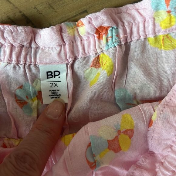 ⭐️3/$30⭐️BP Women BNWOT PINK floral tube top - Picture 7 of 9